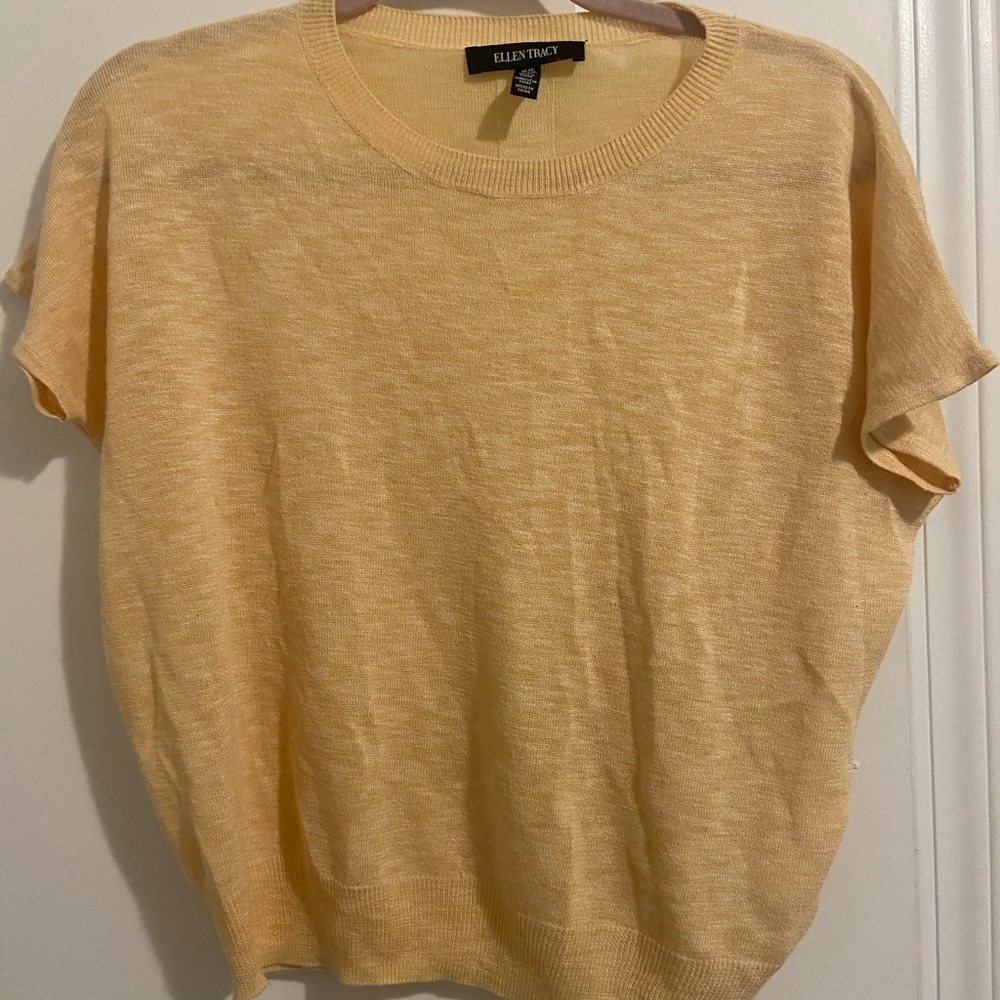 Ellen Tracy Women's Yellow Top